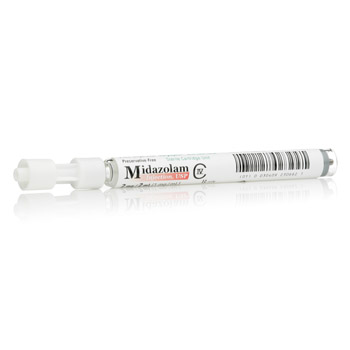 Carpuject of midazolam